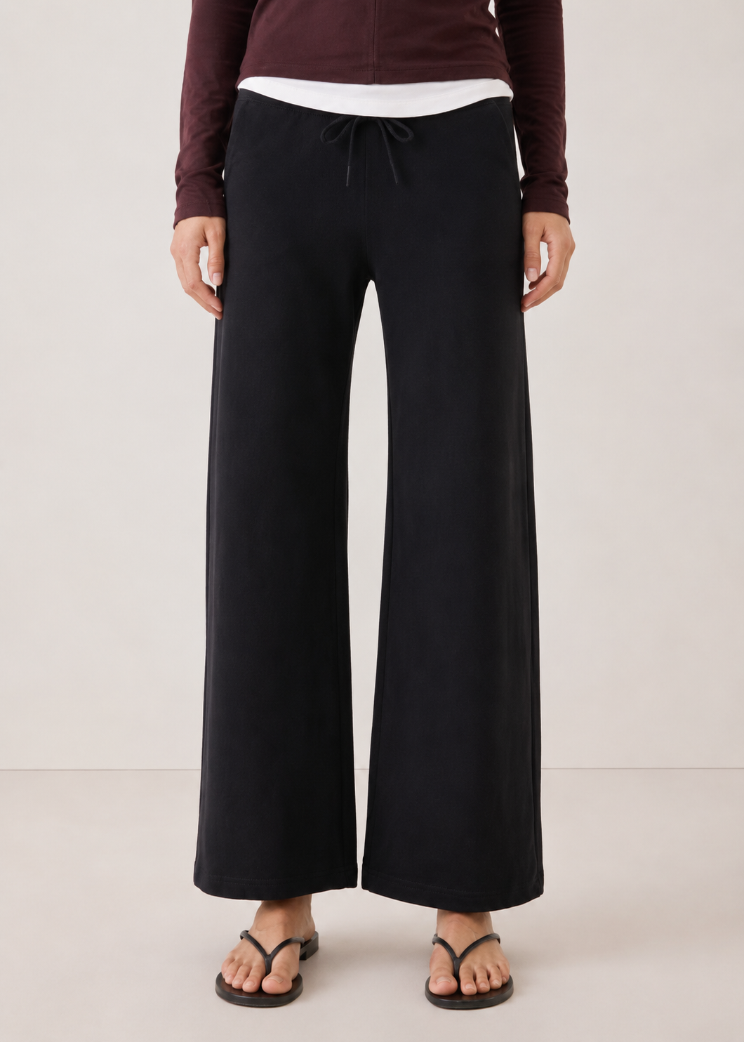 boot cut knit trouser - WKB09SS26B
