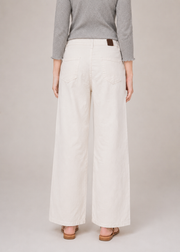 cotton twill wide leg pants - WDJ06SS26B