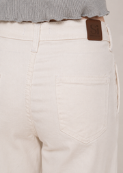 cotton twill wide leg pants - WDJ06SS26B
