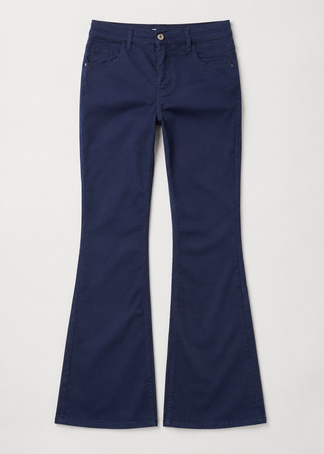 Flared leg cotton pants - WDJ04SS26