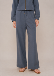 front zipped collar shirt cordset