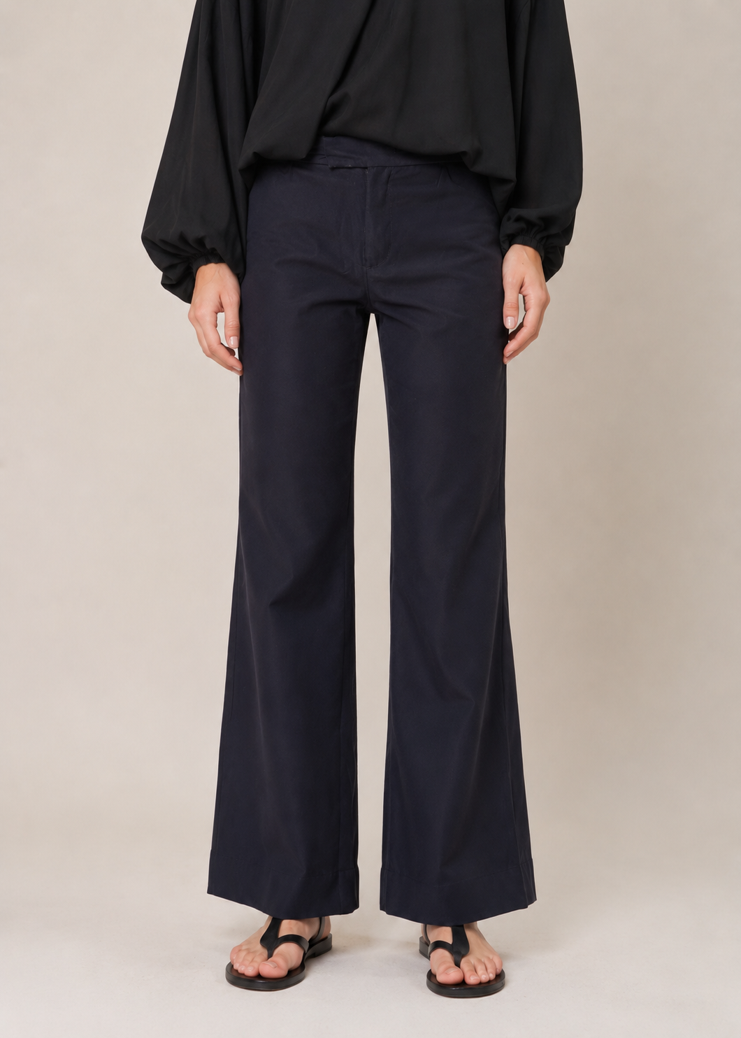 Overlapped Fashion Top – Black