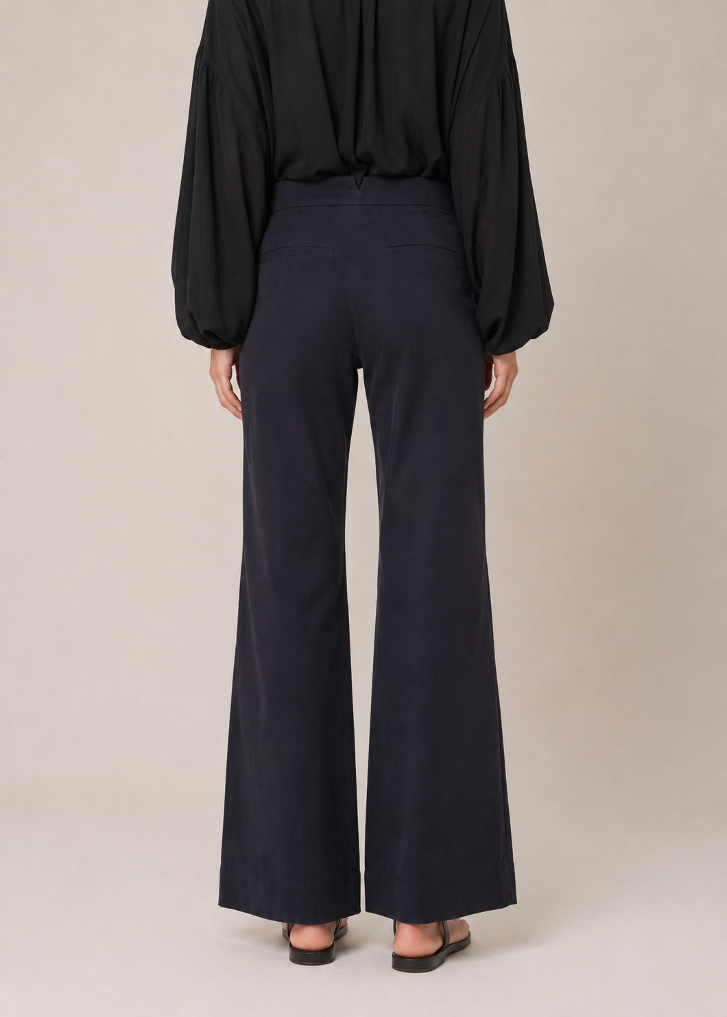 Overlapped Fashion Top – Black