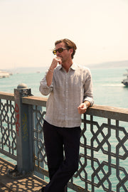 Linen Checkered Shirt