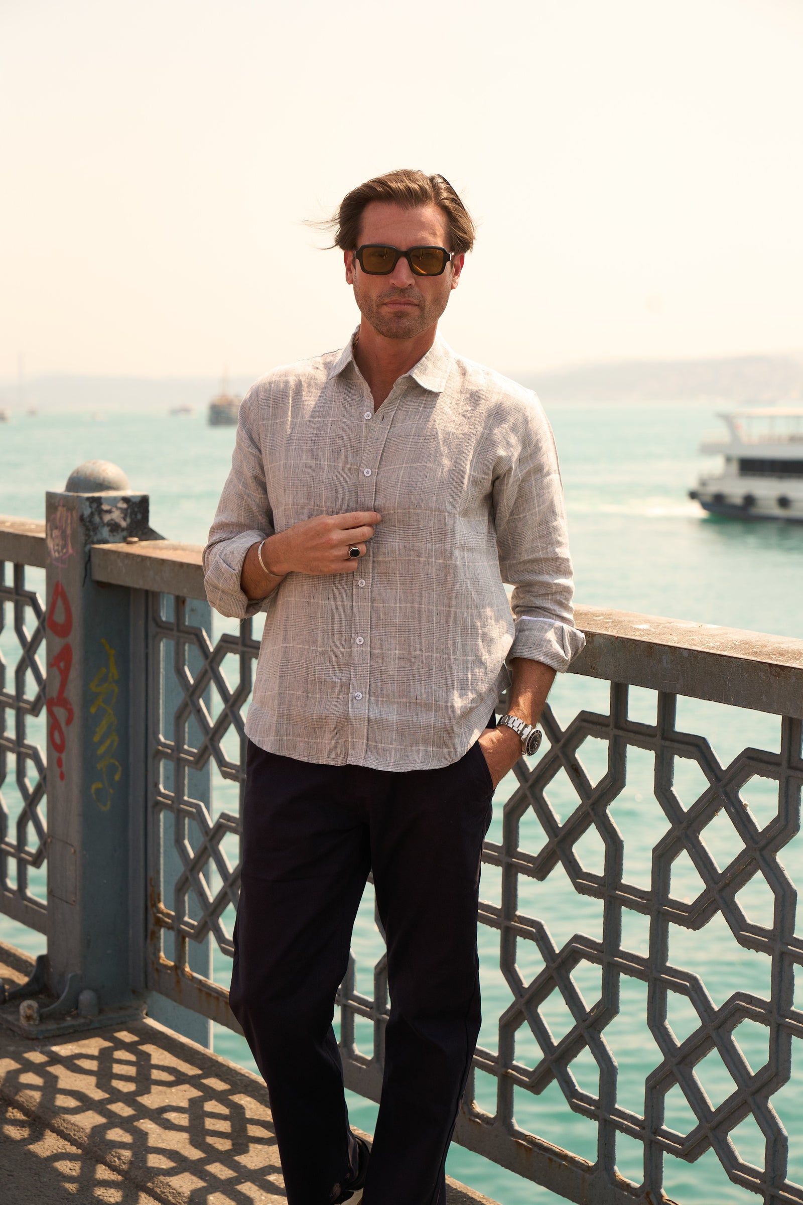 Linen Checkered Shirt