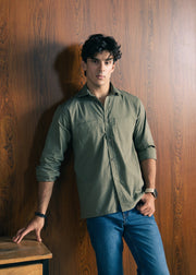 ATHLEISURE BUTTON-DOWN SHIRT