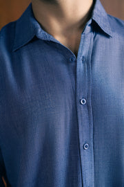 LINEN BUTTON-DOWN SHIRT