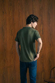 KNIT HENLEY TEE