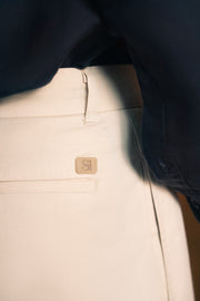 STRAIGHT FIT LINEN PANTS