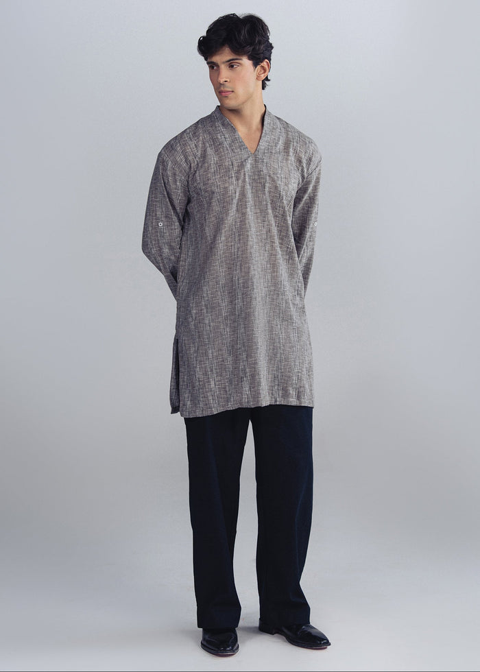 V-NECK FUSION CO-ORD SET
