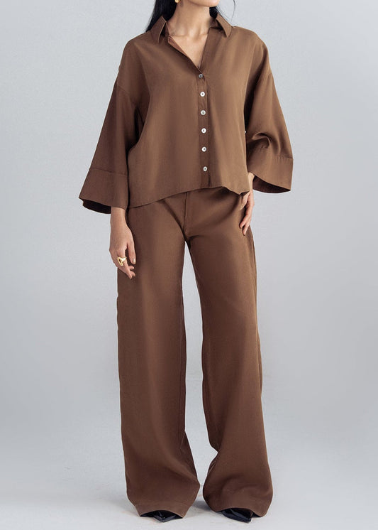 CASUAL BUTTON-DOWN CO-ORD
