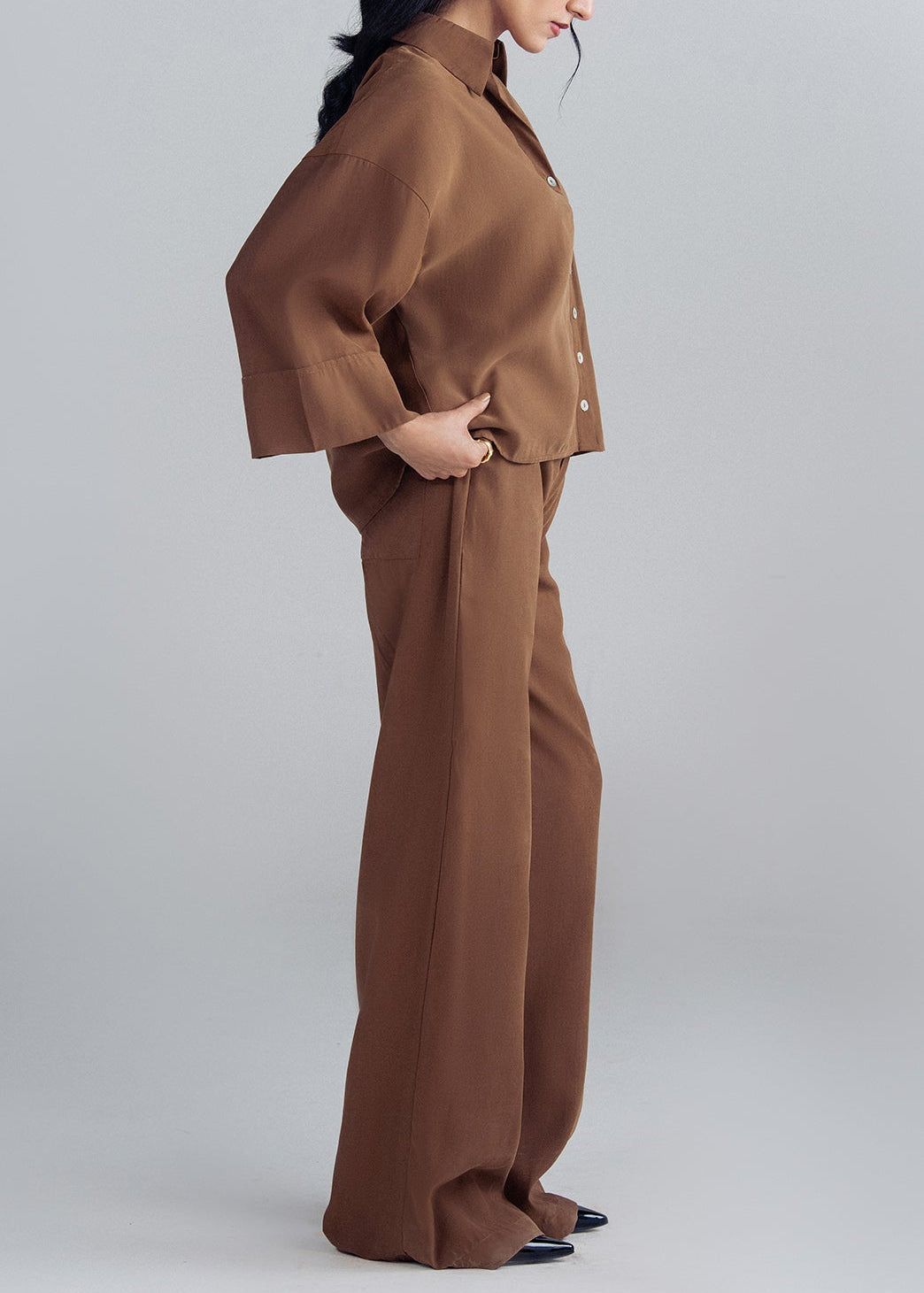 CASUAL BUTTON-DOWN CO-ORD