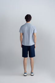 NOTCH COLLAR JACQUARD SHIRT