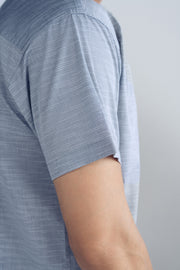 NOTCH COLLAR JACQUARD SHIRT