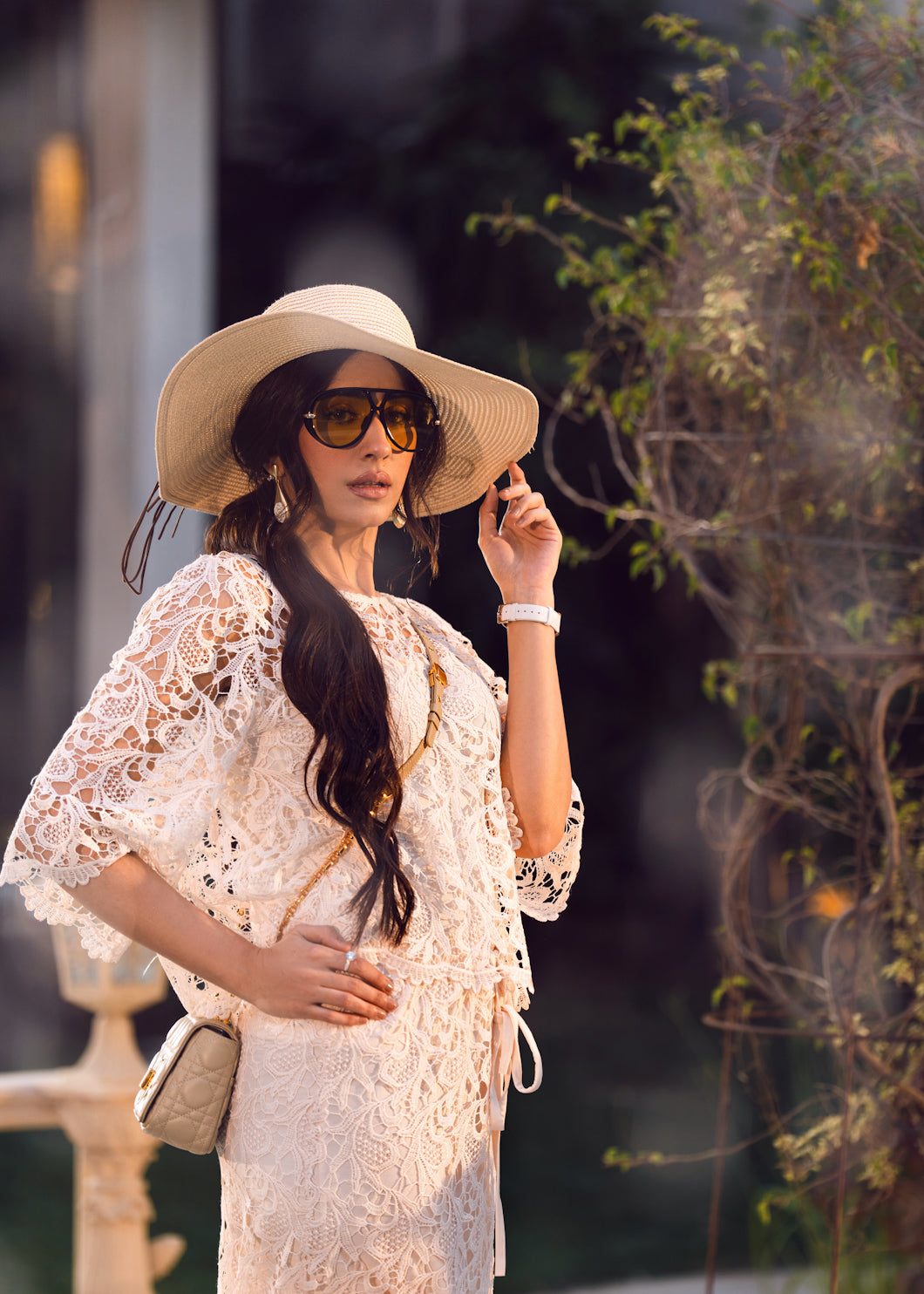Women's Elegant Lace Co-Ord Dress Set