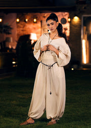 Smocked Waist Trousers