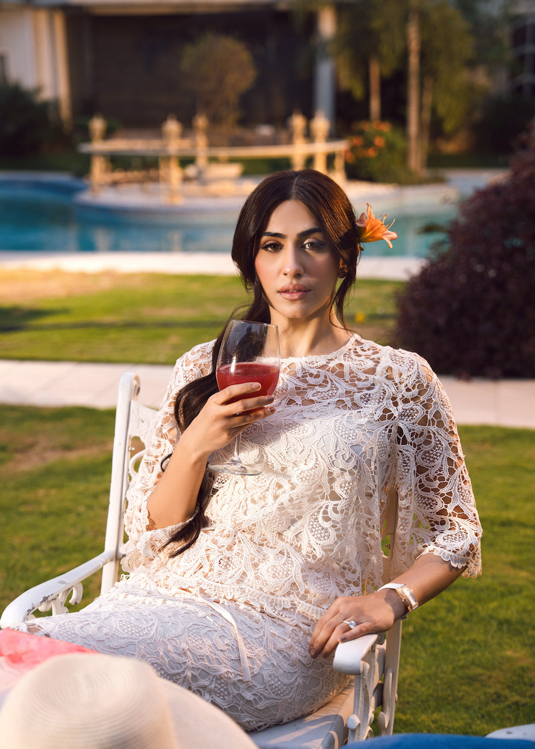 Women's Elegant Lace Co-Ord Dress Set
