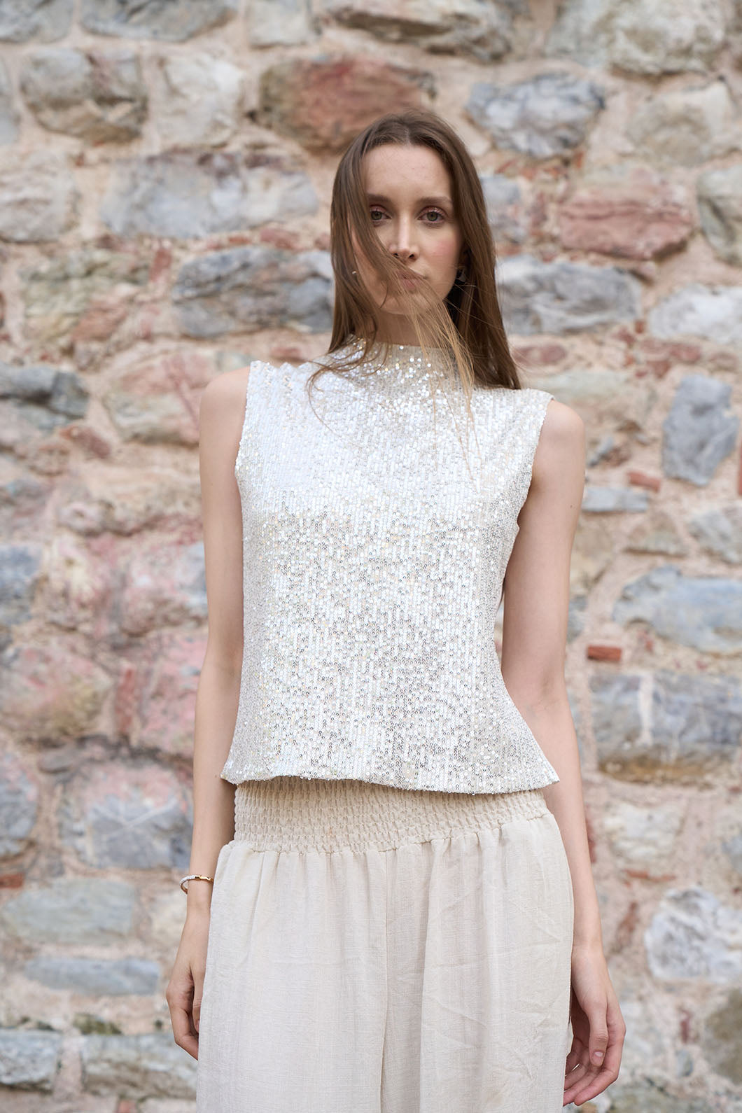 SEQUENCE MOCK-NECK TOP