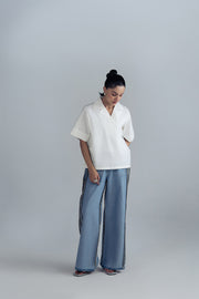 BOXY NOTCH COLLAR SHIRT