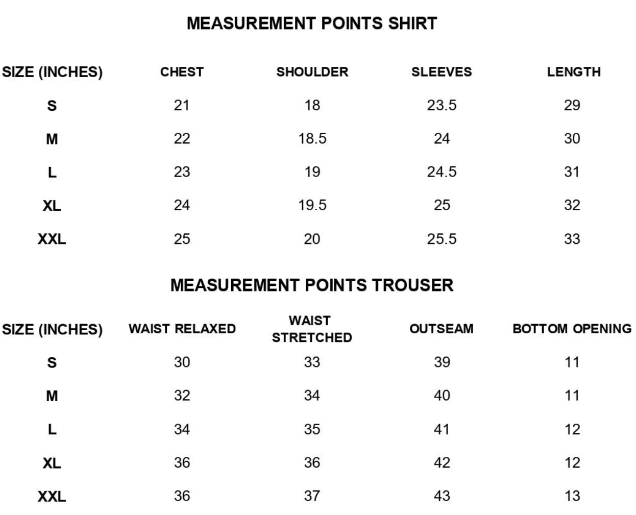Size Guide