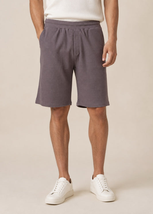 WAFFLE KNIT SHORTS