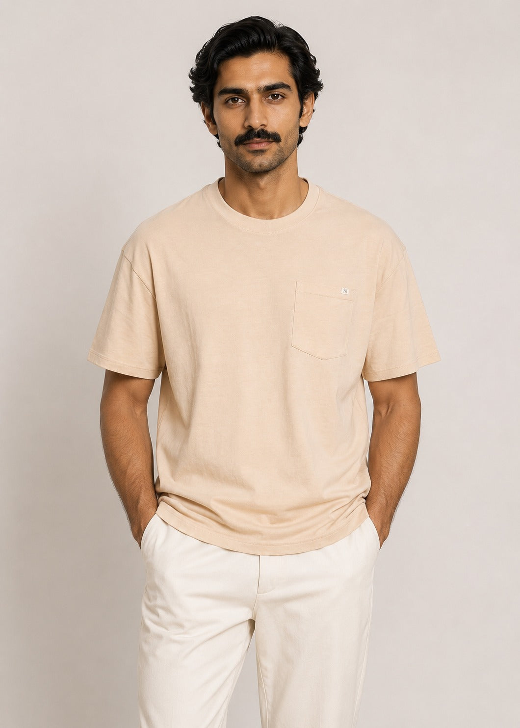 Crew Neck Pocket T-Shirt