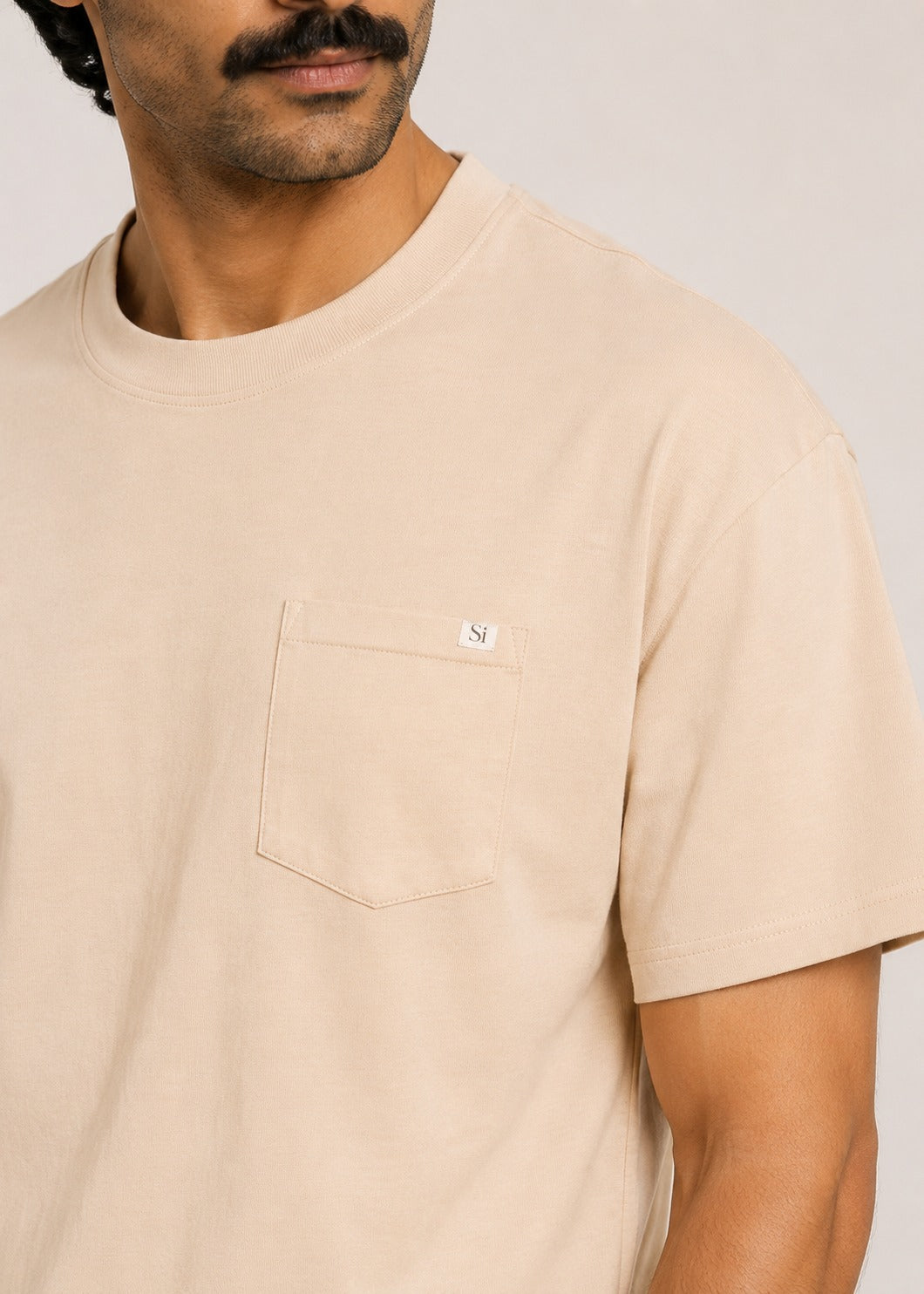 Crew Neck Pocket T-Shirt