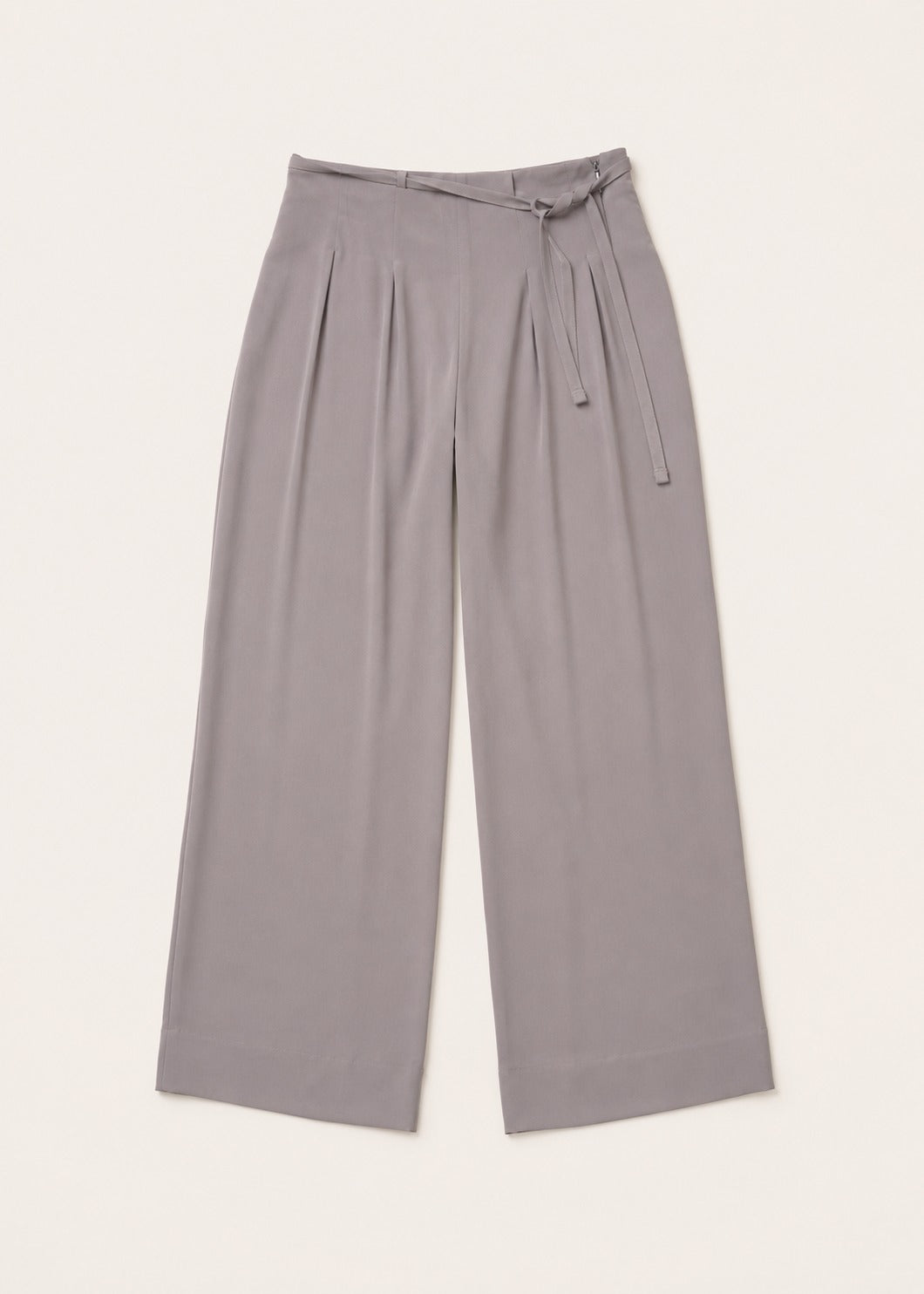 Viscose Twill Pleated Trouser