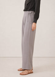 Viscose Twill Pleated Trouser