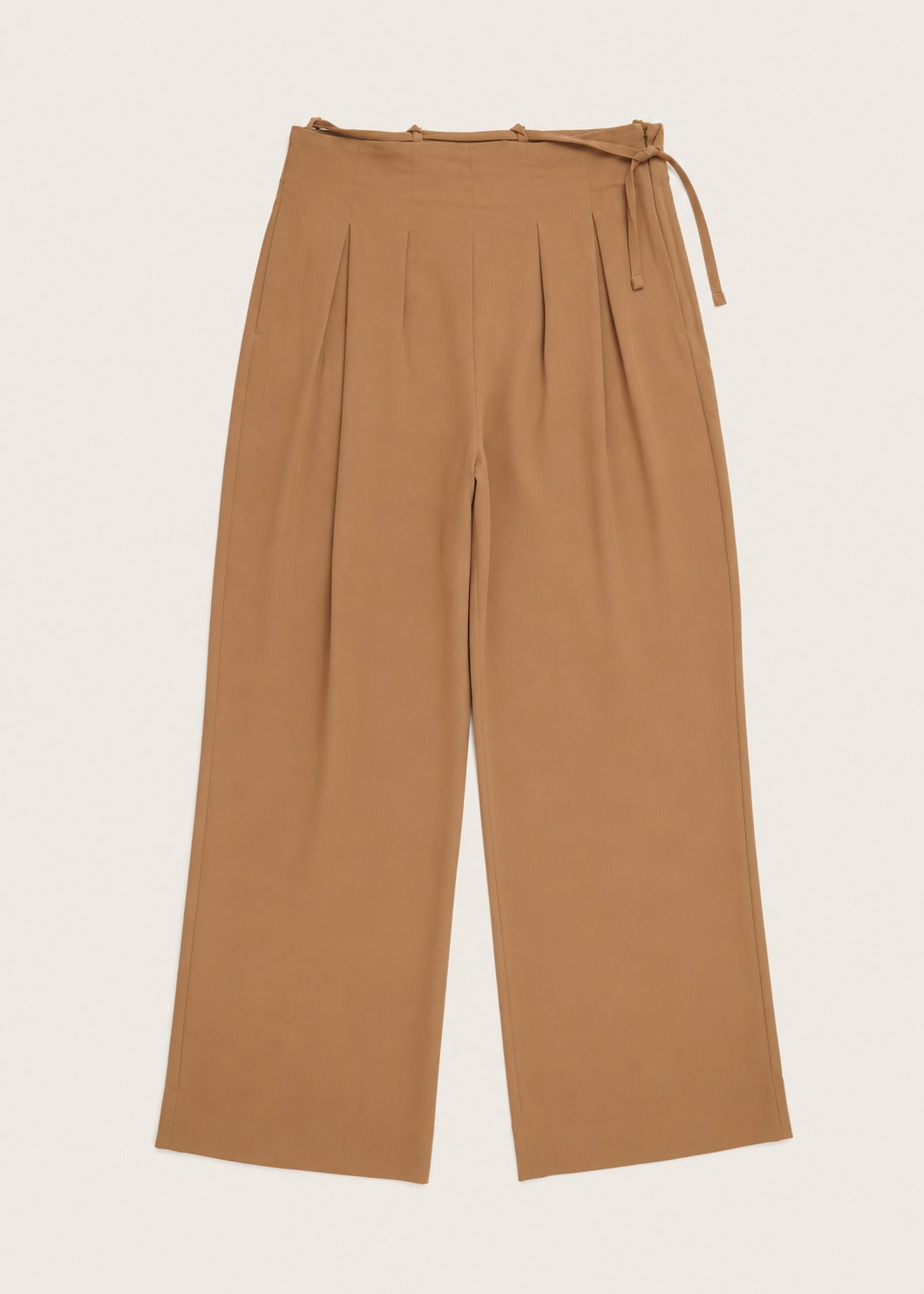Viscose Twill Pleated Trouser