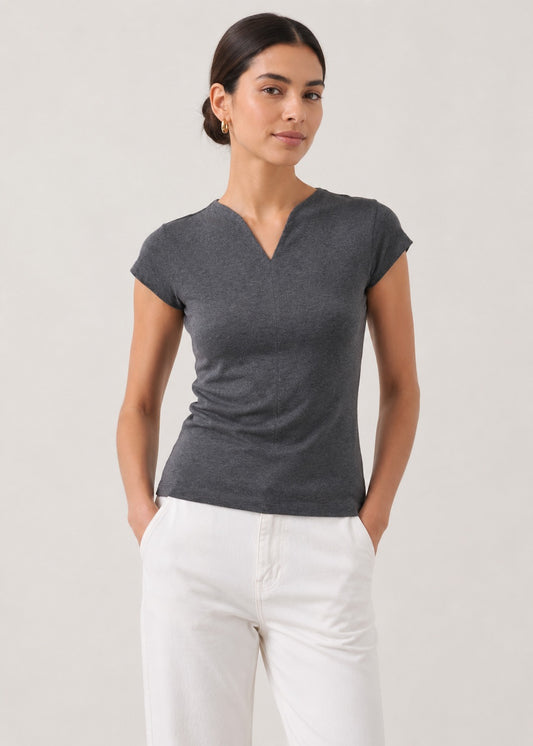 TULIP NECK TEE