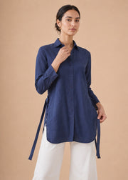 Linen Mid Length Top