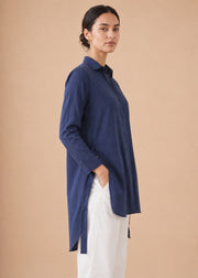 Linen Mid Length Top