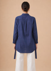 Linen Mid Length Top