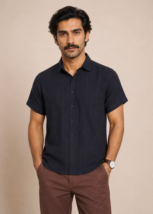 WOVEN TEXTURED SHIRT