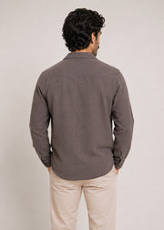 Notch Collar Linen Shirt