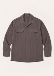 Notch Collar Linen Shirt