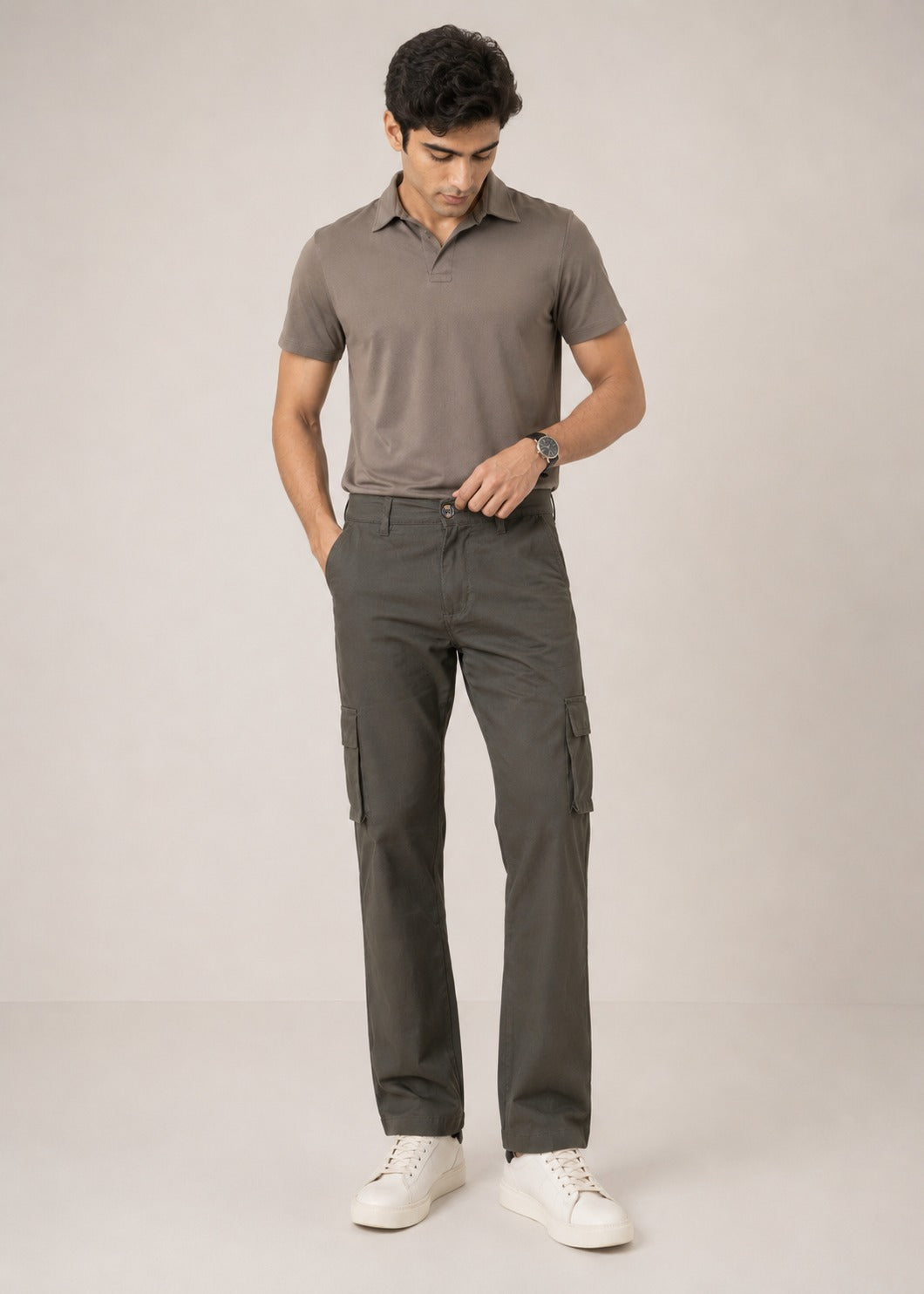 Relaxed Fit Cargo Trousers