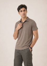 Blended Pique Polo Shirt