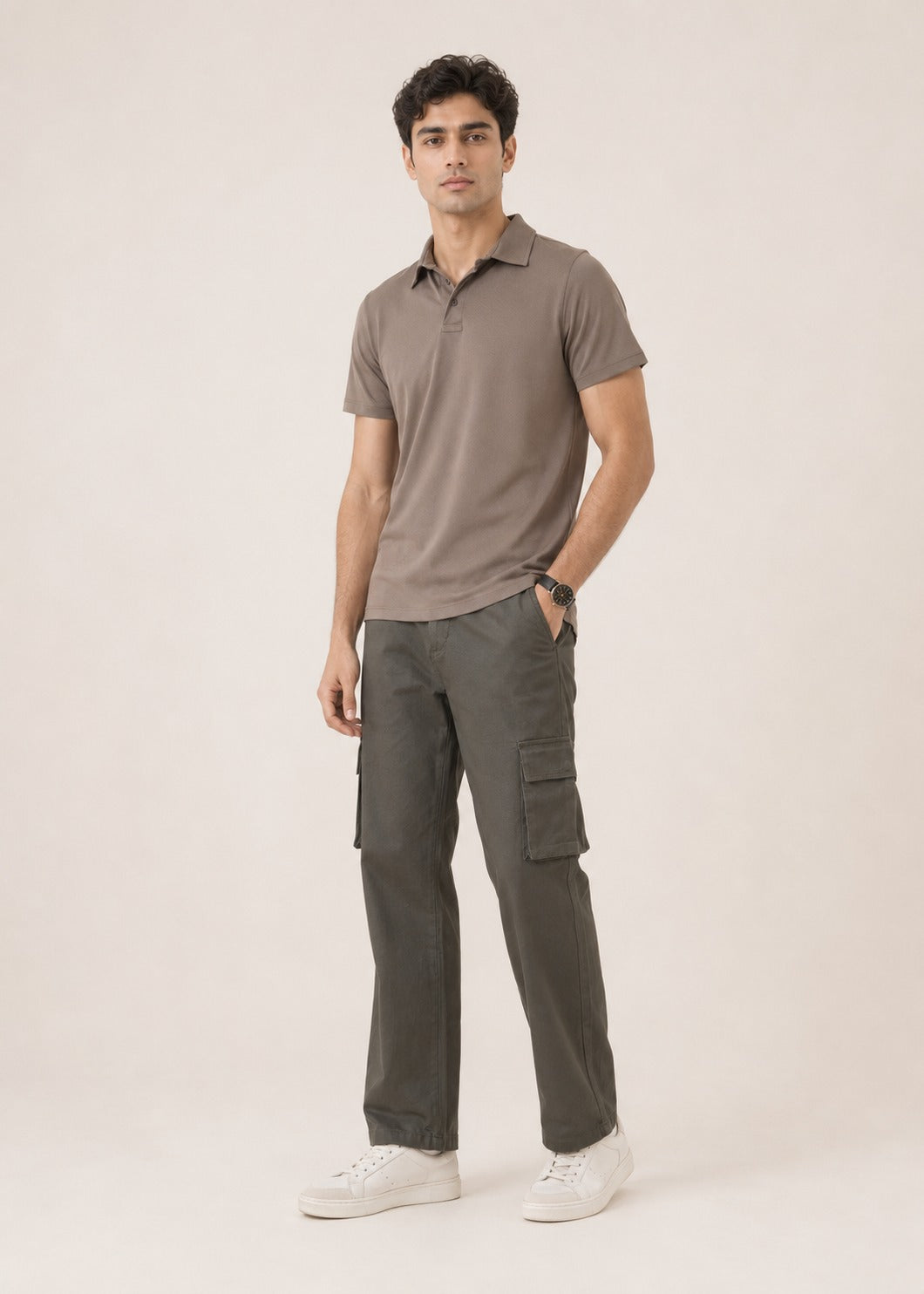 Blended Pique Polo Shirt