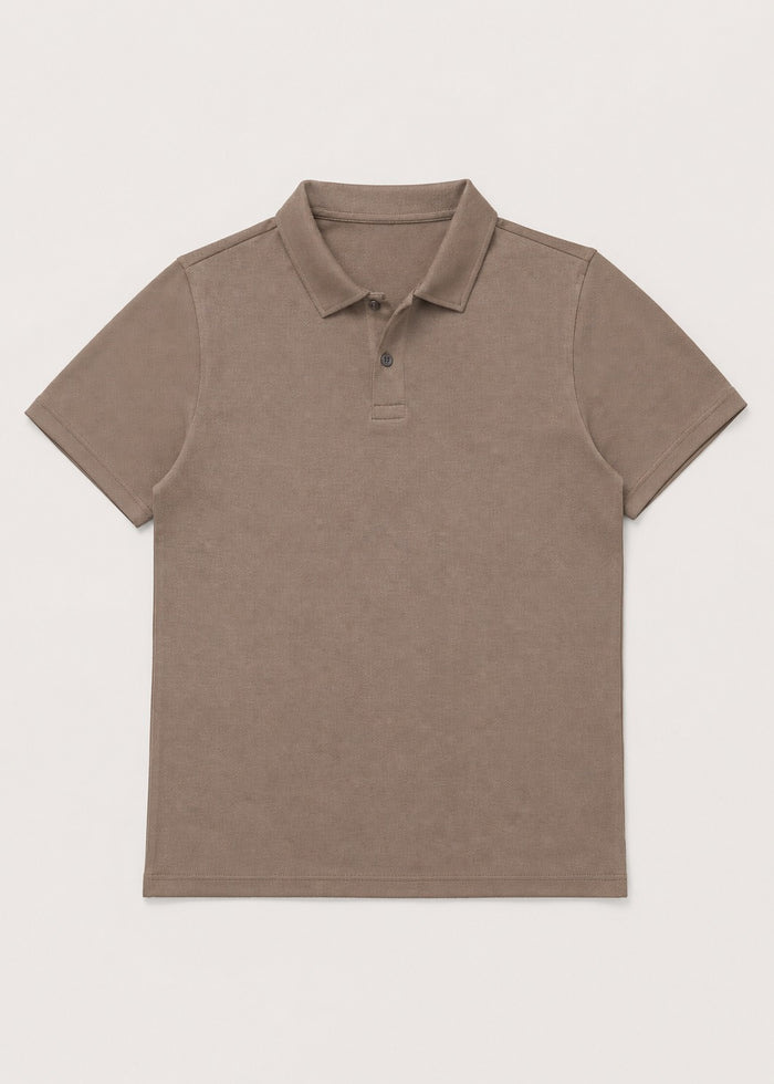 BLENDED PIQUE POLO SHIRT