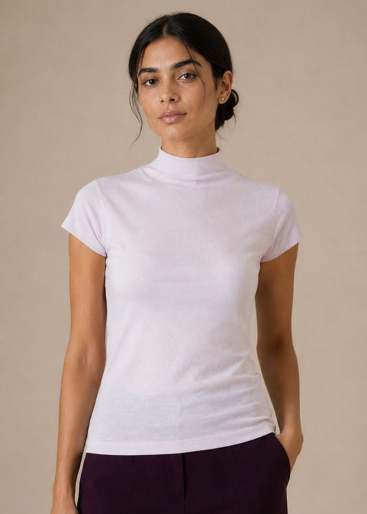 MOCK NECK TEE