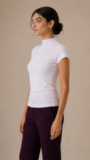 MOCK NECK TEE