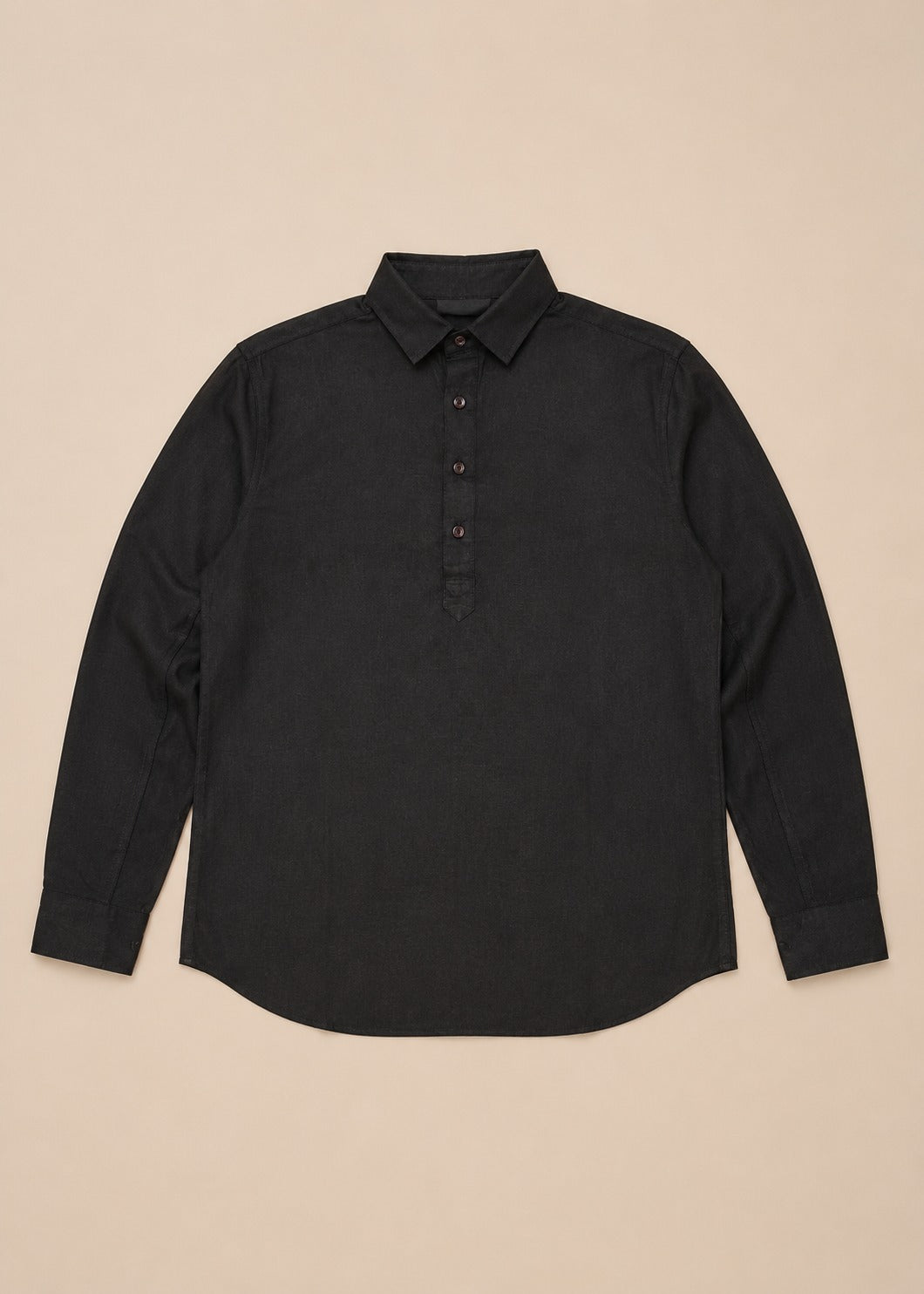 Half Placket Linen Shirt