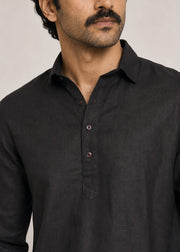 Half Placket Linen Shirt