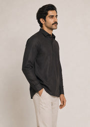 Half Placket Linen Shirt