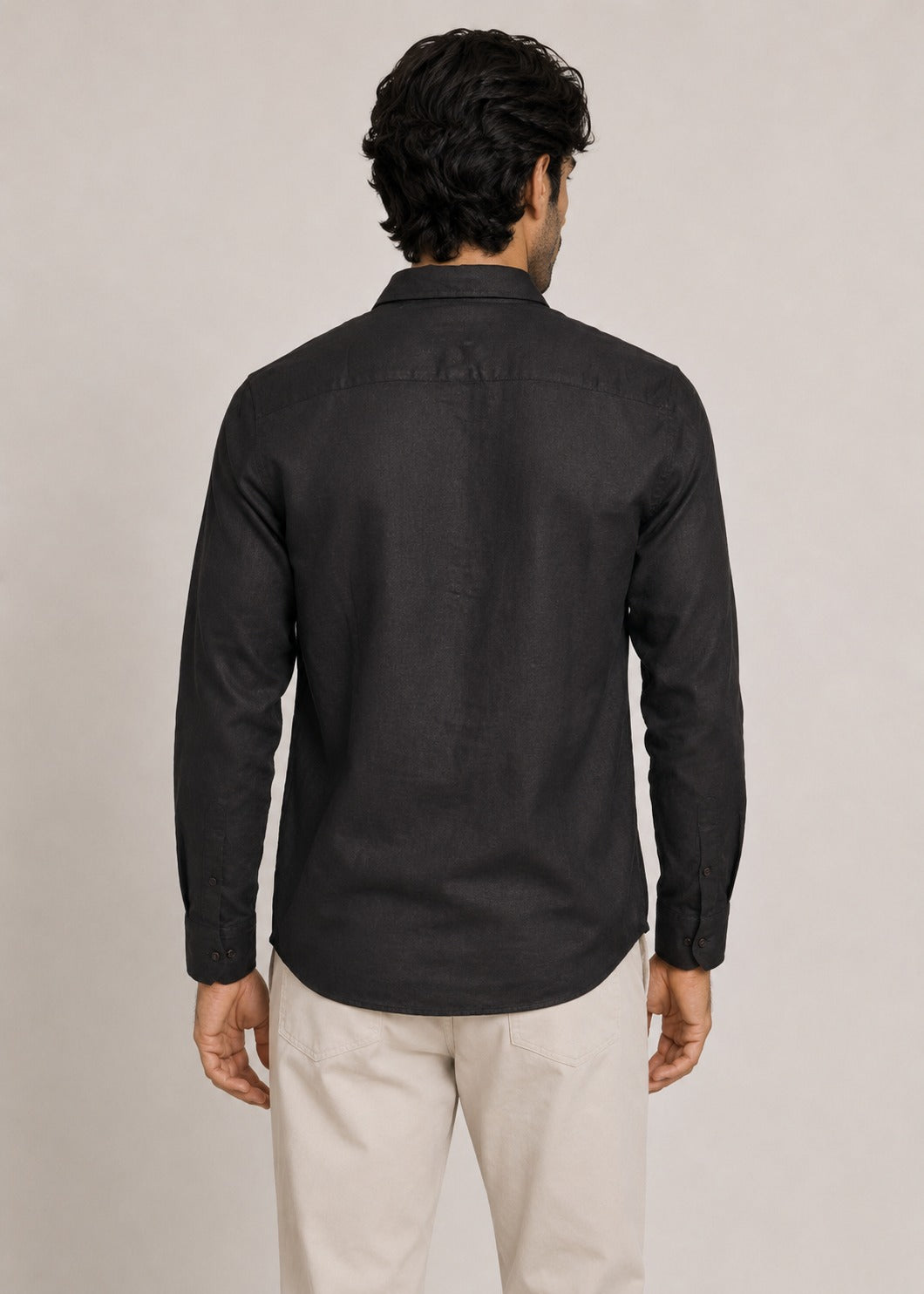 Half Placket Linen Shirt