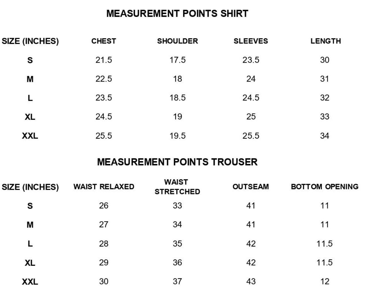 Size Guide