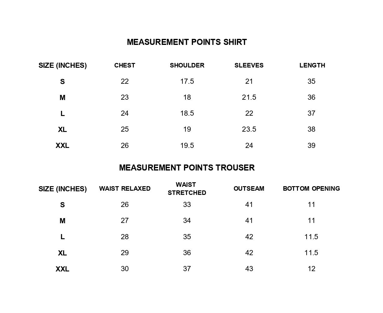 Size Guide